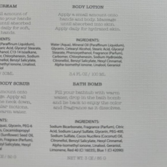 NEW! Belle Maison Bath Gift Set - Rose & Peony - 4 piece set - Picture 5 of 5